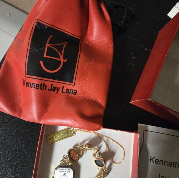 Kenneth Jay Lane Gold and Blue Women's Watch - Picture 5 of 5